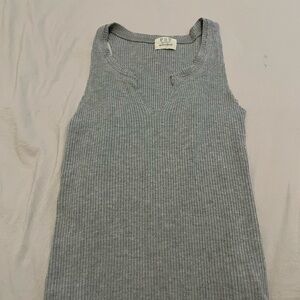 Nordstrom grey keyhole tank